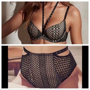 New 32b VS fishnet bra + fishnet panty